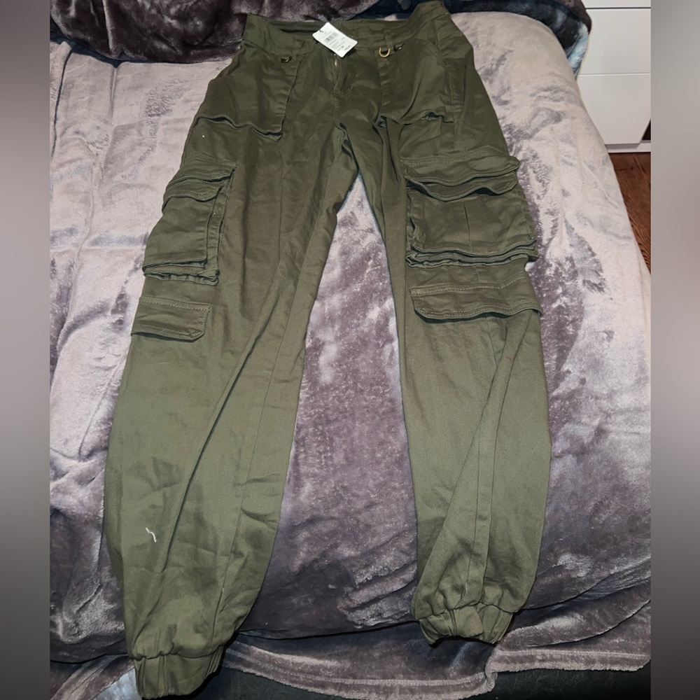 Olive Green Cargo Pants